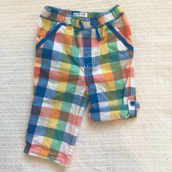 Baby Boden Pants Lightweight Plaid Pants - Picture 3 of 4